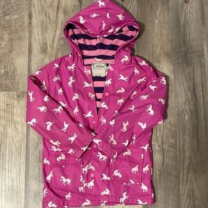 HATLEY Girls Unicorn Lined Raincoat